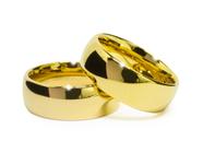 Aliança de casamento paris 6mm em tungstênio e ouro 18k