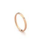 Aliança Feminina em Ouro Rosé 18K com Zircônia 2,0mm - Fluiarte Joias