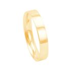 Aliança Masculina 4MM Reta em Ouro 18K - AU13509