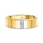 Aliança Perugia Em Ouro 18k Com Diamante 0,035 Ct