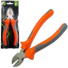 Alicate Corte Diagonal 6'' Cabo Emborrachado Laranja / Cinza - Hm Comercio