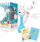 Alilo Baby Rattle Toy com livro, brinquedos de aprendizagem de educação precoce, chocalho eletrônico com luz musical e sons engraçados, brinquedos de presente de aniversário de Natal para 6-12 meses Recém-Nascidos Meninas Crianças Crianças (Azul)