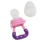 Alimentador rosa Infantil Bebê De Silicone frutas chupeta +6m - TURMINHA GUARA