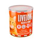 Alimento Natural Livelong Sabor Delícias de Aves Gatos 300gr