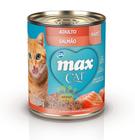 Alimento Úmido Max Cat Lata Para Gatos Adultos Salmão