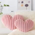 Almofada AELS Heart Shaped Faux Fur Love 50x40cm, conjunto de 2