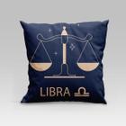 Almofada Avulsa Cheia Estampada Signos do Zodíaco em Veludo Suede 45cm x 45cm com Refil Silicone - Decoração Astrologia