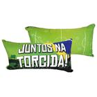 Almofada Brasil Juntos Na Torcida Copa Do Mundo 38Cmx12Cm