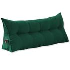 Almofada Cabeceira Para Leitura Na Cama Mel Queen 160 cm Suede Verde - DL Decor