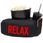 Almofada Cinema Relax Suporte Baldinho Copo Preto Vermelho