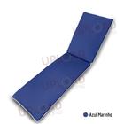 Almofada Colchonete Espreguiçadeira Piscina Dupla Face Azul E Branco