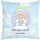 Almofada Com Enchimento Oração Santinhos Santa Madre Teresa de Calcutá