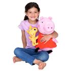 Almofada Cuddle Pillow Buddy Franco Peppa Pig com roupa de cama Teddy Kids