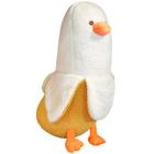 Almofada de abraço de pelúcia PEACH CAT Banana Duck 90 cm branca