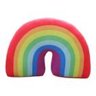 Almofada de apoio de cabeça Rainbow Toy de pelúcia de 35 cm para crianças