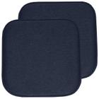 Almofada de cadeira Sweet Home Collection Memory Foam, pacote com 2 unidades, azul marinho