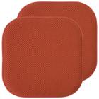 Almofada de cadeira Sweet Home Collection Memory Foam, pacote com 2 unidades Rust