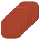 Almofada de cadeira Sweet Home Collection Memory Foam, pacote com 6 unidades Rust