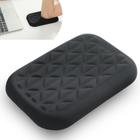 Almofada de descanso para cotovelo e pulso LargeLeaf Ergonomic Memory Foam preta