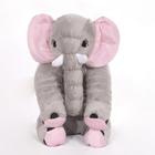 Almofada de Elefante Pelúcia Pequeno Travesseiro Bebe Antialérgico Rosa