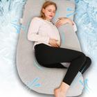 Almofada de gravidez Chilling Home Comfort em forma de U para corpo inteiro