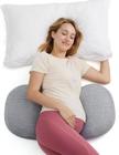 Almofada de gravidez Momcozy W Shaped Maternity Support Grey