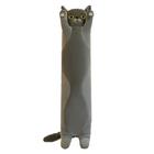 Almofada de pelúcia Almofada corporal INSTITIZER Long Cat 90 cm cinza