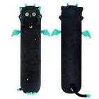 Almofada de Pelúcia Mewaii Long Cat Kawaii - Gato Preto de 135cm