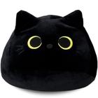 Almofada de pelúcia NADOBA 3D Black Cat 20x30cm para decoração de sofá