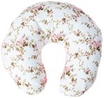 Almofada de pescoço - floral bege c/ rosa nova