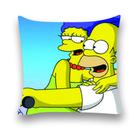 Almofada Decorativa 25x25 Personalizado Casal Simpsons