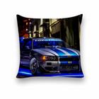 Almofada Decorativa 25x25 Personalizado Cheias The Fast and The Furious Carro Azul