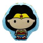 Almofada Decorativa 3D Aveludada Mulher Maravilha Super Man Coringa Flash Liga da Justiça DC