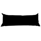 Almofada Decorativa Almofadão Sofá Retrátil Encosto de Dormir de Lado Cama Poltrona 100x50 Preto