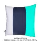 Almofada Decorativa- Capa Pantone- Thifany (verde) Azul e Branco- 45 x 45 cm