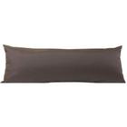 Almofada Decorativa Grande Encosto Sofá Cama Poltrona Apoio Dormir de Lado Travesseiro Decoração Marrom 35x95