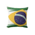 Almofada Decorativa Personalizada Com Bandeira Do Brasil