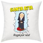 Almofada Decorativa Santa Rita Rogai Por Nós 30 X 30 Cm