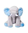 Almofada elefante 60cm Pelúcia Velboa Antialérgico Varias Cores