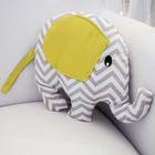 Almofada Elefante Chevron Amarelo