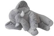 Almofada Elefante De Pelúcia Gigante 80cm Travesseiro Varias Cores