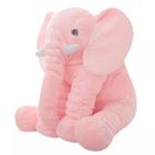 Almofada Elefante De Pelúcia Gigante 80cm Travesseiro Varias Cores