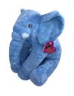 Almofada Elefante Para Bebê 40Cm Pelúcia Macia - ul