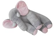 Almofada Elefante Para Bebe 90cm Travesseiro Gigante Pelúcia Antialérgico