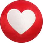 Almofada emoji whatsapp 28x28cm com zíper bordado coração