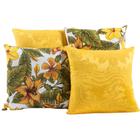 Almofada Estampada Jacquard Decorativas com Ziper 4 unidades