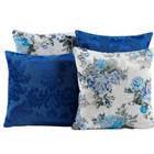 Almofada Estampada Jacquard Decorativas com Ziper 4 unidades