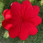 Almofada flor - vermelha