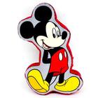 Almofada Formato Mickey Mouse Aveludada Oficial Disney