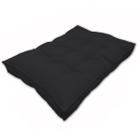 Almofada Futon Alto Oxford 120X100 Pallet Gigante Preto